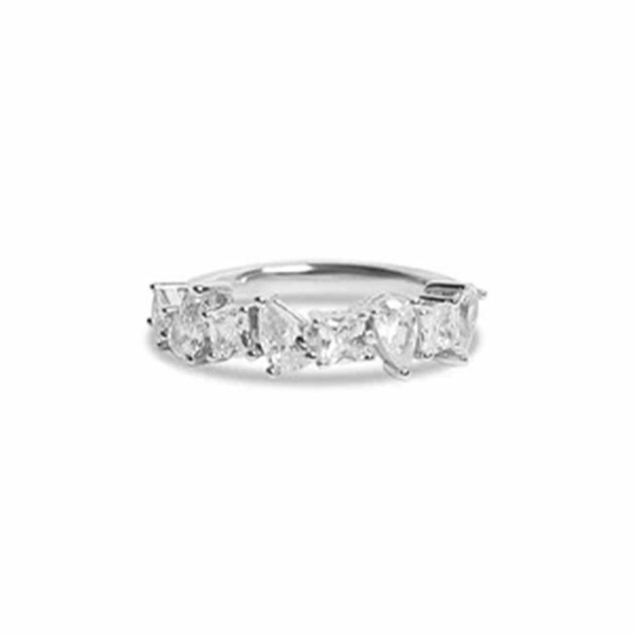 Shop The M Jewelers Iced Out Rings | The Pear Princess Eternity Band